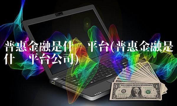 普惠金融是什么平台(普惠金融是什么平台公司)