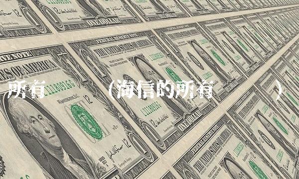 所有权优势(海信的所有权优势)